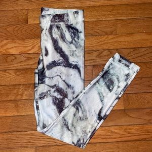 Grey black and white leggings